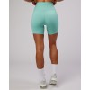 Custom no front seam yoga shorts classic sweat wicking gym shorts