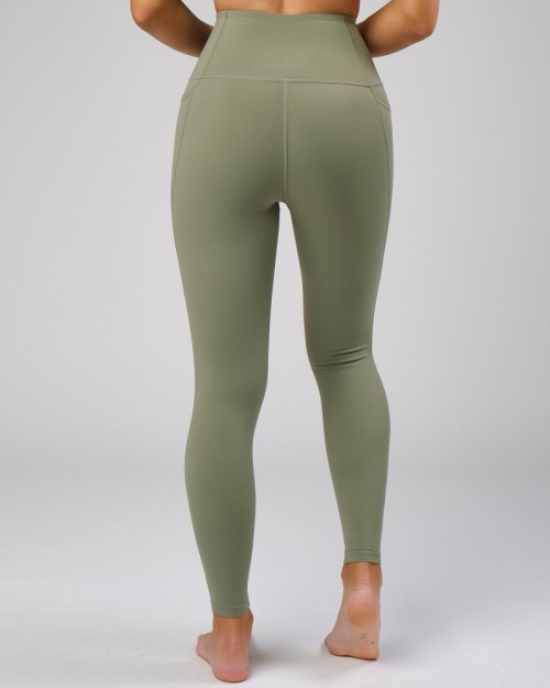 Wholesale full length training yoga leggings with side pockets