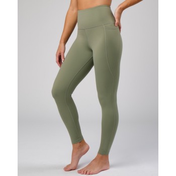 Wholesale full length training yoga leggings with side pockets