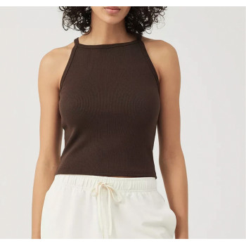 Workout Crop Tops for Women Cropped Racerback Halter Neck Shirts Sleeveless Yoga Tops