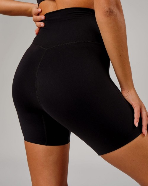 Tummy control no front seam yoga shorts basic compressive biker shorts