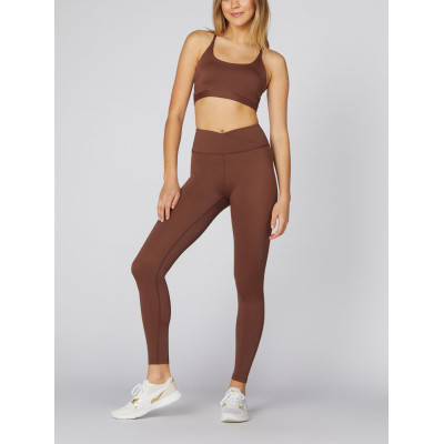 Custom crisscross waistband compressive ankle leggings women's nylon spandex fitness tights