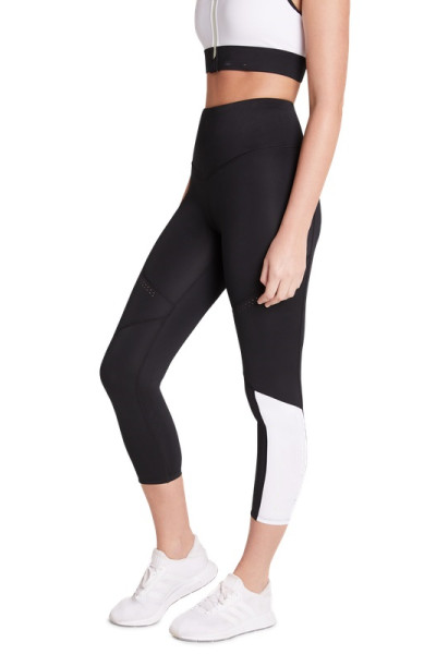 Customize tummy control yoga leggings with mesh pockets 7/8 Length Tights