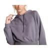 New wholesale hooded cropped sweatshirts with drawstring for women