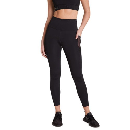 Wholesale high rise supportive trainning yoga leggings with mesh pockets for ladies