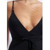 Women's plunge deep V neck swimwear cross back one piece swimsuits