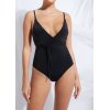 Women's plunge deep V neck swimwear cross back one piece swimsuits