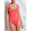 Wholesale backless classic one piece swimwear v neck girls bathing suits