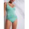Wholesale backless classic one piece swimwear v neck girls bathing suits