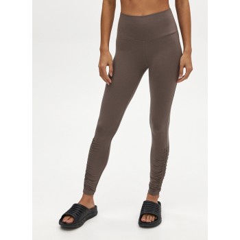 High waist lifestyle ruched yoga leggings nylon spandex fitness tights