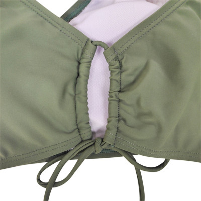 WSWT10 custom Female Swimsuit Top and Bottom with Side Ties Bikini Padded Beachwear Sets Sexy Lingerie Swimwear