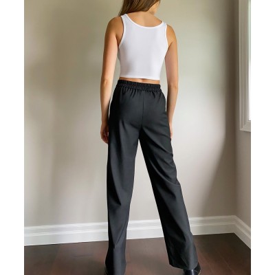 Women's ribbed sleeve tank tops with button custom casual sports top