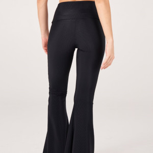 Wholesale high waisted bell-bottom yoga pants flattering flared pants
