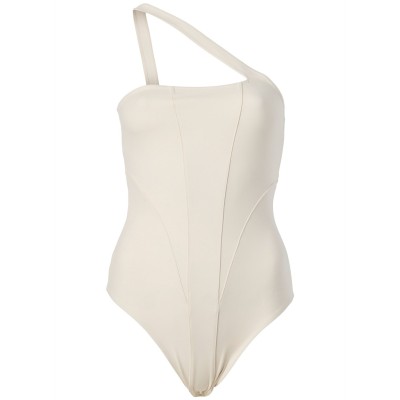 Women's One Shoulder Bodysuit, Sleeveless Jumpsuits, Cut out bodysuit