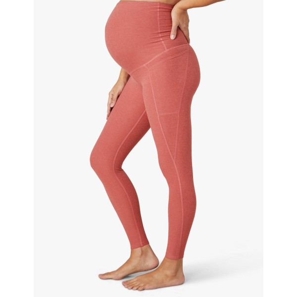 Custom new arrival maternity yoga leggings for women soft lycra lifestyle leggings with side pockets