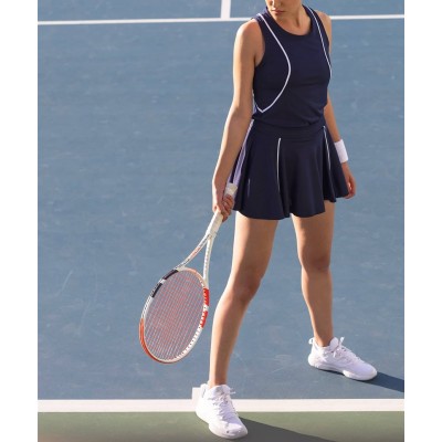 Tennis outfit for Women with skirt and Built sleeveless tank top, Tennis wear, Tennis Set