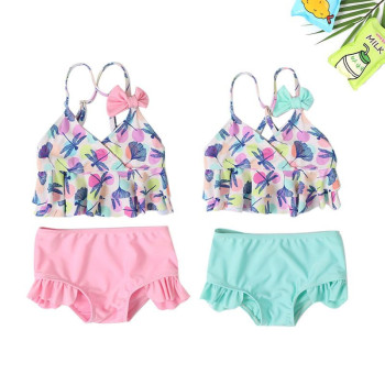 WSWT13 Hot Sales Children 1 Or 2 Pieces Swimsuit Swim Vest Detachable Floating Swimwear For Kids