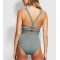 Custom sexy one piece swimwear for women cross back cutout swimsuits