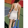 Womens Tennis Dress Built in Shorts & Bra Exercise Workout Dress with Golf Dresses