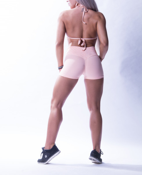 Custom printing fitness mini shorts for ladies flattering biker shorts