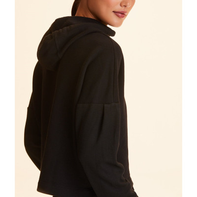 Custom high neck cotton hooded sweatshirts loose fit hoodies for women