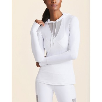Slim fit lightweight long sleeve training top slim fit hoodies