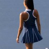 2 Piece Tennis Skirt for Women Pleated Tennis Dress Short Sleeve Polo Shirts Golf Workout Outfits