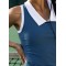2 Piece Tennis Skirt for Women Pleated Tennis Dress Short Sleeve Polo Shirts Golf Workout Outfits
