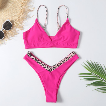 WSWS09 Sexy Black Cut Out Bandage Swimsuit Lady Deep V Neck Women Color Block Swimwear Hot Sexy Bathers Beachwear
