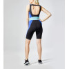 Custom square neck backless one piece yoga shorts sets color block short sportysuit