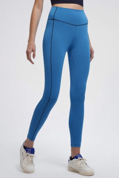 Private label ultra high rise ankle length pocket leggings for ladies