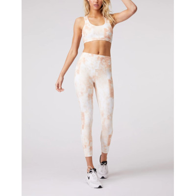 Custom tie dye active leggings 7/8 length yoga leggings