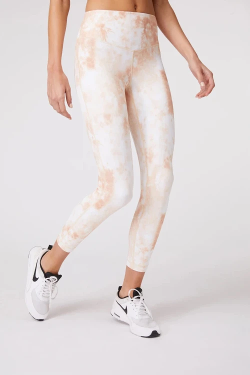 Custom tie dye active leggings 7/8 length yoga leggings
