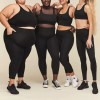 Women's Plus Size Yoga wear, Workout Outfit 2 Piece Leggings and Top Set High Waist Yoga Leggings Set From X-Large to 5X