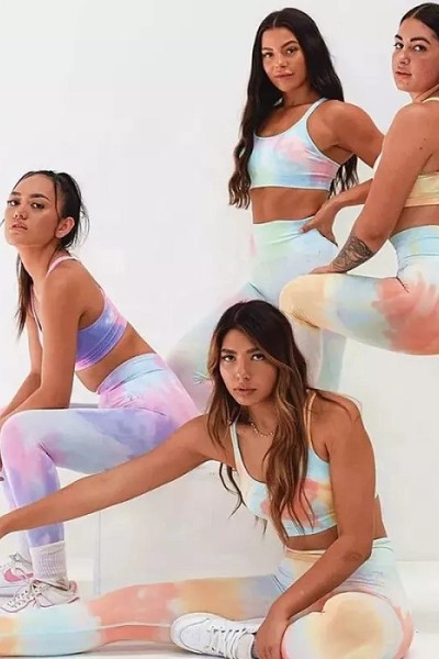 Workout Sets for Women 2 Piece, Tie Dye Yoga Set, Workout Clothes,Yoga Running Set