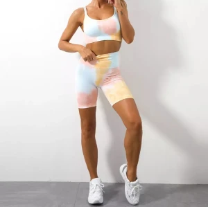 Workout Sets for Women 2 Piece, Tie Dye Yoga Set, Workout Clothes,Yoga Running Set