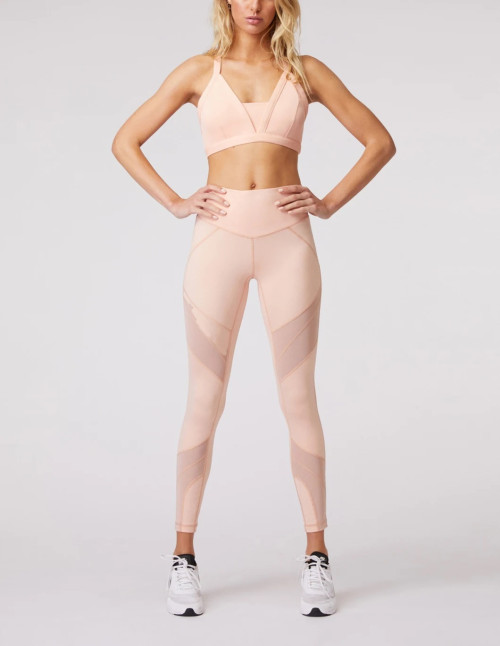 High waist performance mesh yoga leggings for women butt lifting gym tights