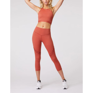 ultra high rise butt lifting 3/4 fitness tights with bandage