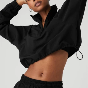 Women's Casual Long Sleeve Zipper Sweatshirts Quarter Zip Pullover Tops