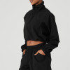 Women's Casual Long Sleeve Zipper Sweatshirts Quarter Zip Pullover Tops