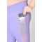 Plus size no front seam yoga leggings with side mesh pockets