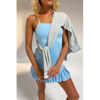 Women Tennis Dress, Workout Dress with Built-in Bra & Shorts Pockets Athletic Dress for Exercise Golf Dresses