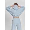Women's Tie Outfit Sweatsuit 2 Piece Sweatshirt Long Sleeve Hooded and Pants Lounge Sets Tracksuit