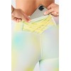 Wholesale tie dye ankle length yoga leggings for women squat proof fitness tights