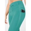 Custom women's pocket full length leggings adjustable waist yoga leggings