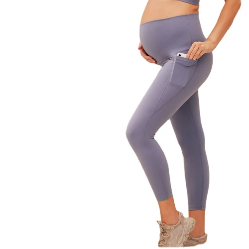 Custom High-waist Belly-wrapped Yoga Pants Fashionable Maternity Pregnant Women Yoga Pants