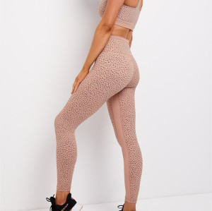 Wholesale dot print 7/8 length fitness tights squat proof yoga leggings