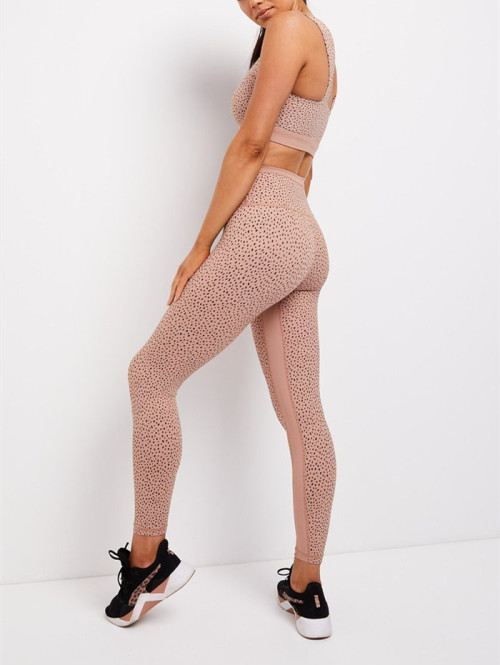 Wholesale dot print 7/8 length fitness tights squat proof yoga leggings