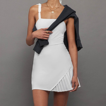 Womens Tennis Wear, with Adjustable Straps & Built-in Bra Athletic Golf Dresses for Women Workout Exercise Dress