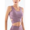 Women's sports bra offers medium support and is made with comfortable fabric